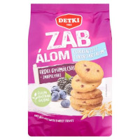 Omlós keksz, 150 g, DETKI "Zabálom", erdei gyümölcsös-zabpelyhes