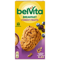 Keksz, 6x50 g, BELVITA "Jó reggelt", erdei gyümölcsös