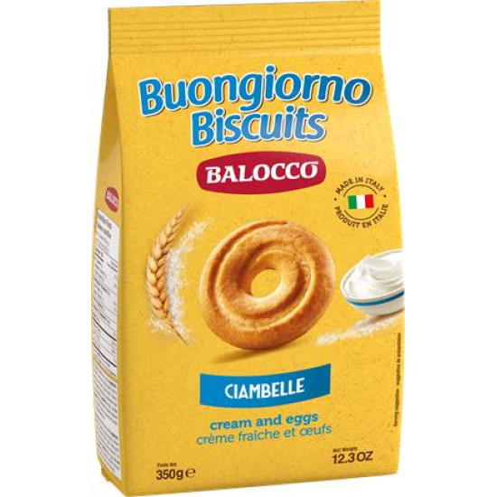 Reggeliző keksz, 350 g BALOCCO "Ciambelle" Reggeliző keksz, 350 g BALOCCO "Ciambelle"