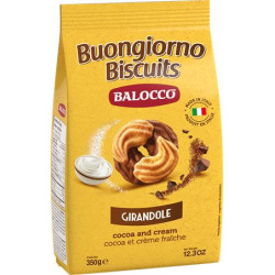 Reggeliző keksz, 350 g BALOCCO "Girandole", kakaós-tejszínes Reggeliző keksz, 350 g BALOCCO "Girandole", kakaós-tejszínes