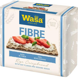 Ropogós kenyér, teljes kiőrlésű lisztből, 230 g, WASA "Fibre"