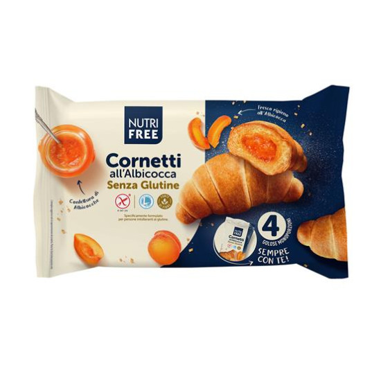 Croissant, glutén- és laktózmentes, 240 g, NUTRIFREE, sárgabarackos Croissant, glutén- és laktózmentes, 240 g, NUTRIFREE, sárgabarackos