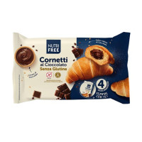 Croissant, glutén- és laktózmentes, 240 g, NUTRIFREE "Cornetti al Cioccolato", csokoládéval töltött