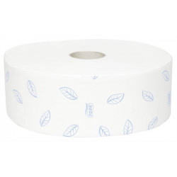 Toalettpapír, T1 rendszer, 2 rétegű, 26 cm átmérő, Premium, TORK "Soft Jumbo", fehér