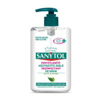 Kézfertőtlenítő gél, pumpás, 250 ml, SANYTOL
