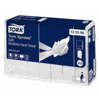 Kéztörlő, Interfold, 2 réteg, 136 lap, H2 rendszer, Advanced, TORK "Xpress Soft Multifold", fehér Kéztörlő, Interfold, 2 réteg, 136 lap, H2 rendszer, Advanced, TORK "Xpress Soft Multifold", fehér