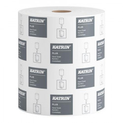 Kéztörlő, tekercses, 2 rétegű, KATRIN, "Plus M/100", hófehér Kéztörlő, tekercses, 2 rétegű, KATRIN, "Plus M/100", hófehér