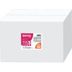 Kéztörlő, V hajtogatott, 2 rétegű, 200 lap, 21x25 cm, SOVIO