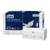 Kéztörlő, hajtogatott, H5 rendszer, 1 rétegű, Advanced, TORK "PeakServe®", fehér-szürke nyomat