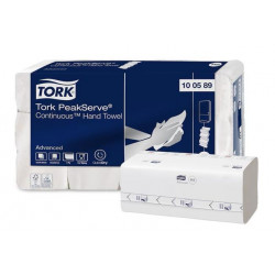 Kéztörlő, hajtogatott, H5 rendszer, 1 rétegű, Advanced, TORK "PeakServe®", fehér-szürke nyomat