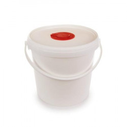 Vödör szöszmentes törlőkendő adagolásához, visszazárható fedéllel, 6,5 l, fehér Vödör szöszmentes törlőkendő adagolásához, visszazárható fedéllel, 6,5 l, fehér