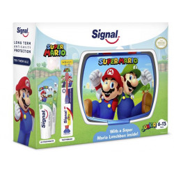 Ajándékcsomag, uzsonnás dobozzal, SIGNAL, "Super Mario"