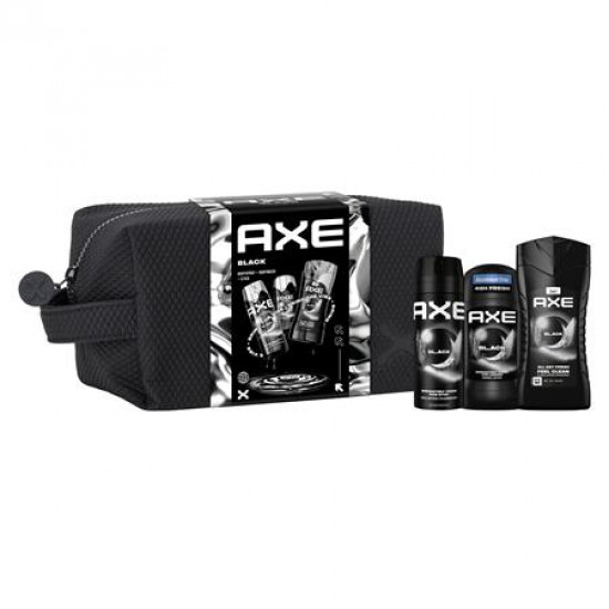 Karácsonyi ajándékcsomag férfiaknak neszeszerrel, AXE "Black" Karácsonyi ajándékcsomag férfiaknak neszeszerrel, AXE "Black"