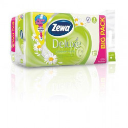 Toalettpapír, 3 rétegű, 16 tekercses, ZEWA "Deluxe", kamilla