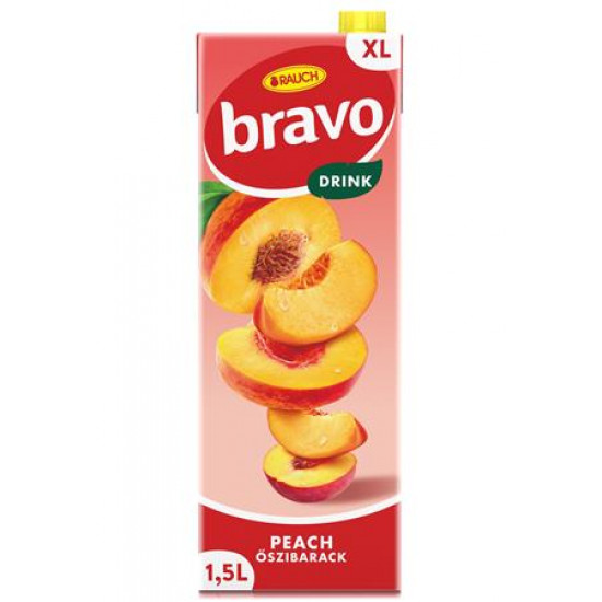 Gyümölcsital, 25%, 1,5 l, RAUCH "Bravo", őszibarack