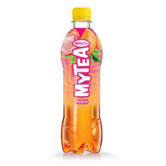 Üdítőital, szénsavmentes, 0,5 l, RAUCH "Mytea", őszibarack