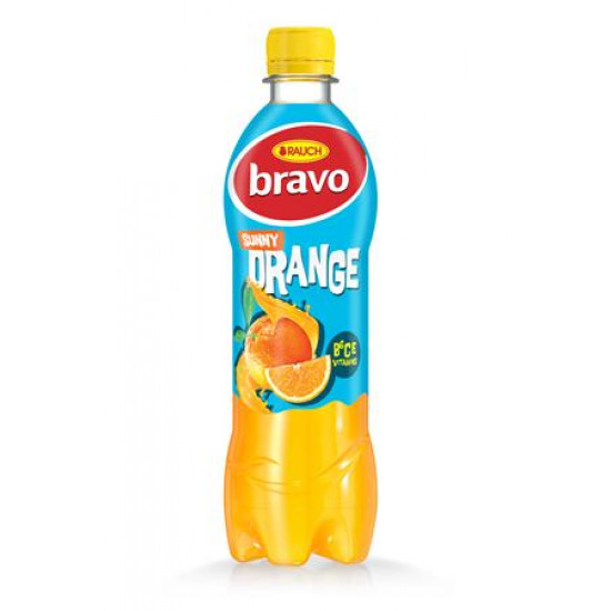 Gyümölcsital, 10%, 0,5 l, RAUCH "Bravo", narancs