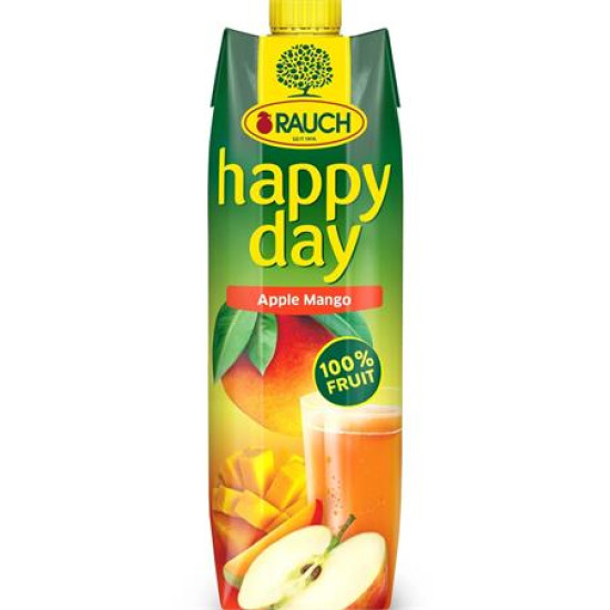 Gyümölcslé, 100%, 1 l, RAUCH "Happy day", alma-mangó