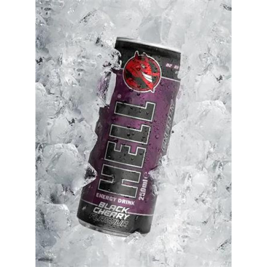 Energiaital, 250 ml, HELL "Black Cherry"