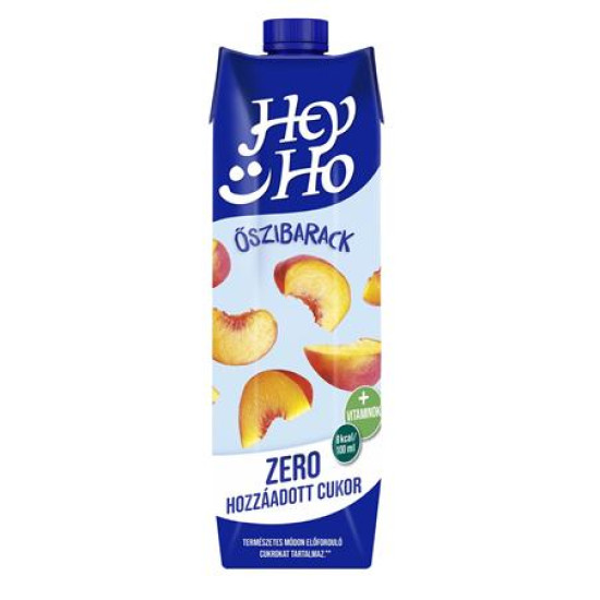 Gyümölcsital, 20%, cukormentes, 1 l, RAUCH "Hey-Ho ZERO", őszibarack Gyümölcsital, 20%, cukormentes, 1 l, RAUCH "Hey-Ho ZERO", őszibarack
