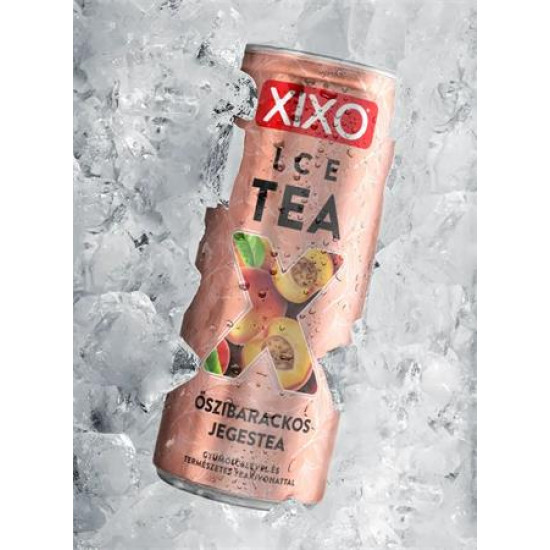 Üdítőital, szénsavmentes, 250 ml, XIXO "Ice Tea", őszibarackos jegestea