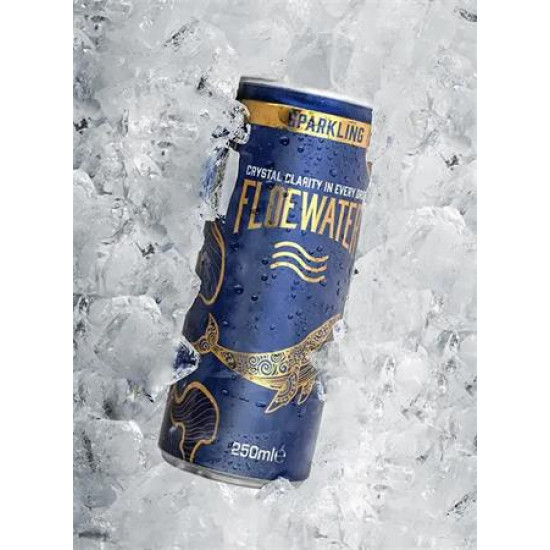 Ásványvíz, szénsavas, 250 ml, FLOEWATER