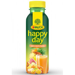 Gyümölcslé, 100%, 0,33 l, RAUCH "Happy day", Multivitamin