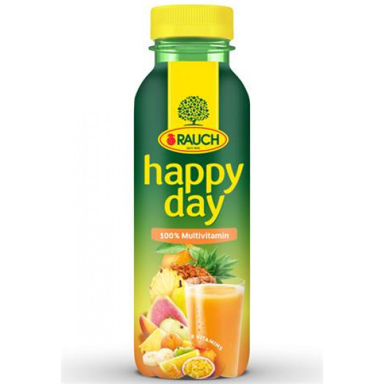 Gyümölcslé, 100%, 0,33 l, RAUCH "Happy day", Multivitamin