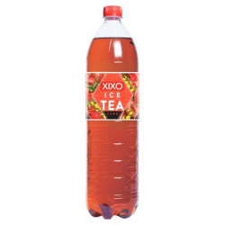 Üdítőital, szénsav- és cukormentes, 1500 ml, XIXO "Ice Tea", eperízű rooibos jegestea