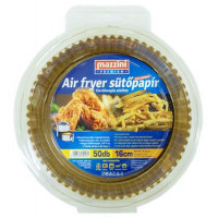 Sütőpapír, szilikonos, Air Fryer készülékhez, kerek, 16 cm, 50 db, MAZZINI "Premium" Sütőpapír, szilikonos, Air Fryer készülékhez, kerek, 16 cm, 50 db, MAZZINI "Premium"