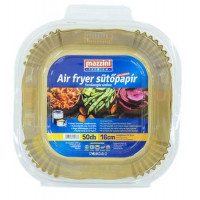 Sütőpapír, szilikonos, Air Fryer készülékhez, szögletes, 16 cm, 50 db, MAZZINI "Premium" Sütőpapír, szilikonos, Air Fryer készülékhez, szögletes, 16 cm, 50 db, MAZZINI "Premium"