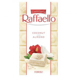 Fehér csokoládé, 90 g, RAFFAELLO "Prémium" Fehér csokoládé, 90 g, RAFFAELLO "Prémium"