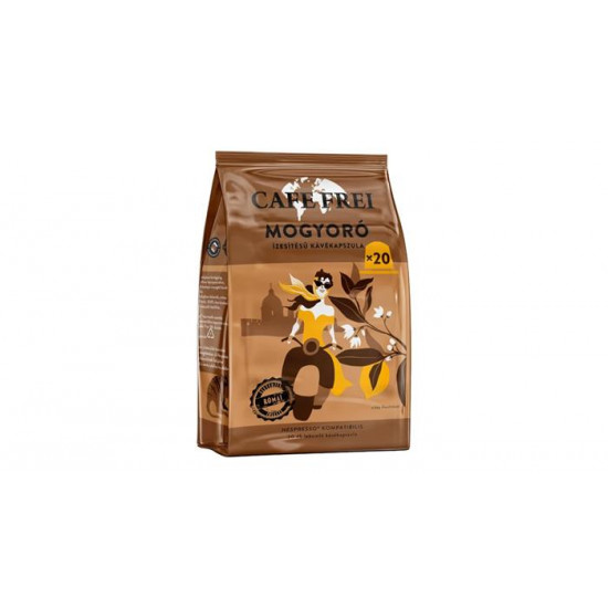 Kávékapszula, Nespresso® kompatibilis, 20 db, CAFE FREI, mogyoró