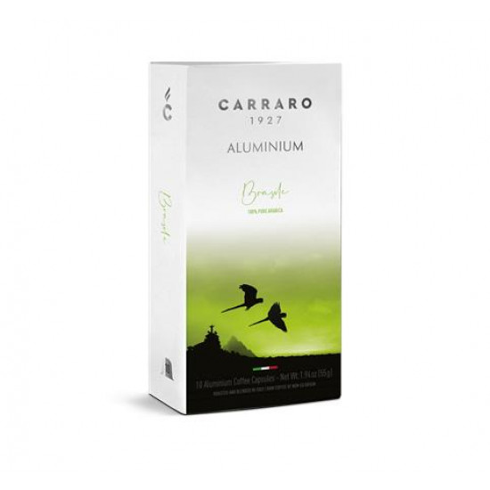 Kávékapszula, Nespresso® kompatibilis, 10 db, CARRARO "Brasile" Kávékapszula, Nespresso® kompatibilis, 10 db, CARRARO "Brasile"