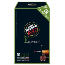 Kávékapszula, Nespresso® kompatibilis, 10 db, CAFFÉ VERGNANO "Espresso"