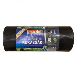 Nagykukazsák, extra erős, 280 l, 5 db, 120x140 cm, 45 µ, MAZZINI "Premium", fekete