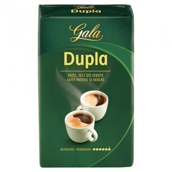 Kávé, pörkölt, őrölt, 250 g, GALA "Dupla"