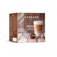 Kávékapszula, Dolce Gusto® kompatibilis, 16 db, CARRARO "Nocciolino"