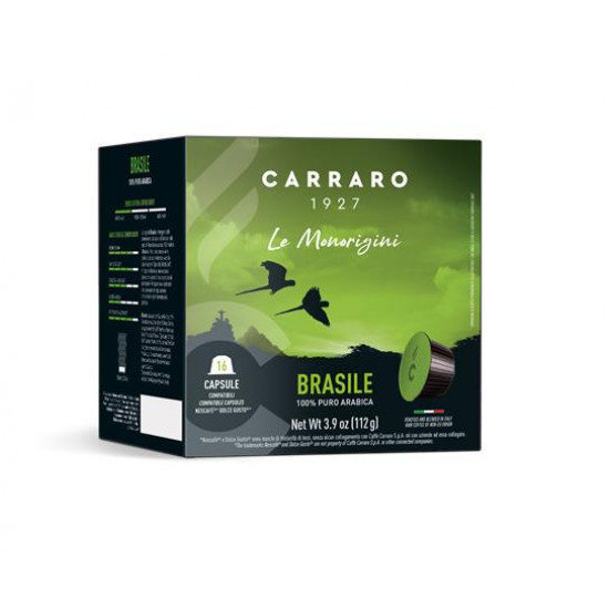 Kávékapszula, Dolce Gusto® kompatibilis, 16 db, CARRARO "Brasile" Kávékapszula, Dolce Gusto® kompatibilis, 16 db, CARRARO "Brasile"