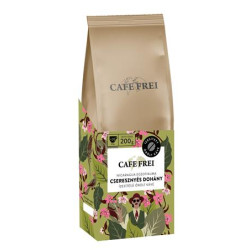 Kávé, pörkölt, őrölt, 200 g, CAFE FREI "Dohány-Cseresznye"