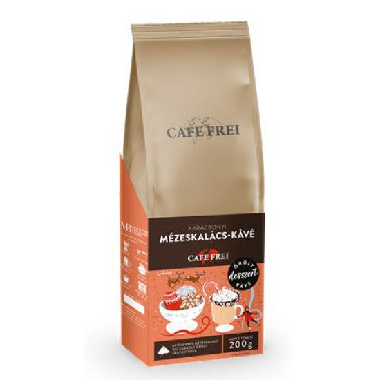 Kávé, pörkölt, őrölt, 200 g, CAFE FREI "Gyömbéres mézeskalács"