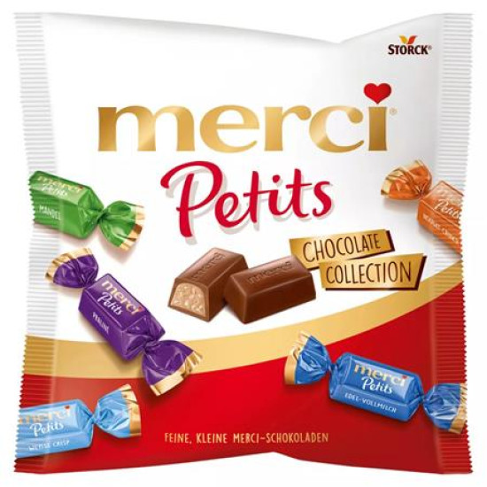 Desszert, 125 g, MERCI "Petits", tejcsokoládé válogatás Desszert, 125 g, MERCI "Petits", tejcsokoládé válogatás