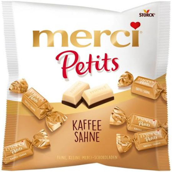 Desszert, 125 g, MERCI "Petits", kávés-tejszínes