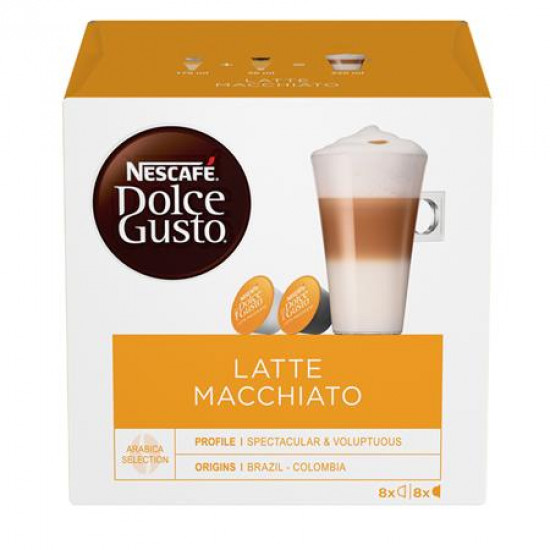 Kávékapszula, 8x2 db,  NESCAFÉ "Dolce Gusto Latte Macchiato"