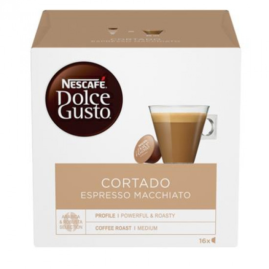 Kávékapszula, 16 db,  NESCAFÉ "Dolce Gusto Cortado Espresso Macchiato "