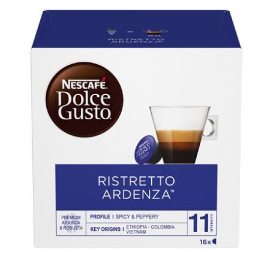 Kávékapszula, 16 db,  NESCAFÉ "Dolce Gusto Ristretto Ardenza"