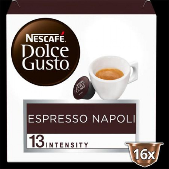 Kávékapszula, 16 db, NESCAFÉ "Dolce Gusto Ristretto Napoli"