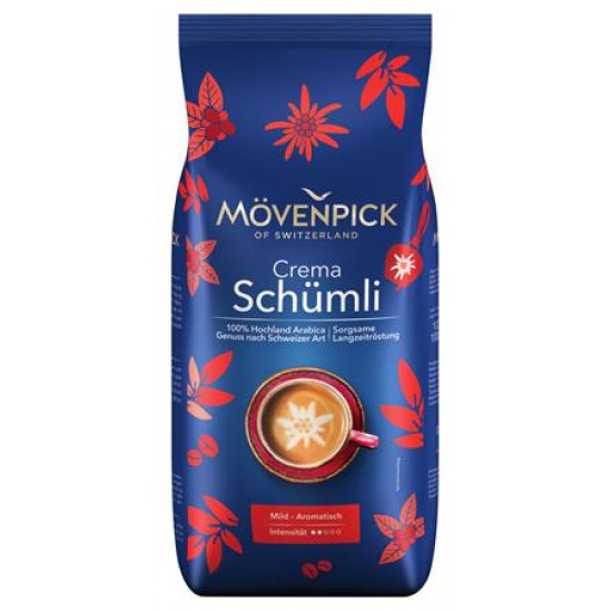 Kávé, pörkölt, szemes, 1000 g, MÖVENPICK "Schümli"