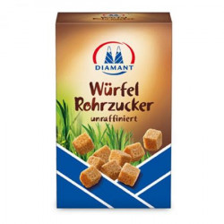 Kockacukor, barna nád, 0,5 kg, "Diamant" Kockacukor, barna nád, 0,5 kg, "Diamant"