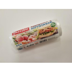 Hűtő- és uzsonnástasak, köthető füles, 3 l, MAZZINI, átlátszó